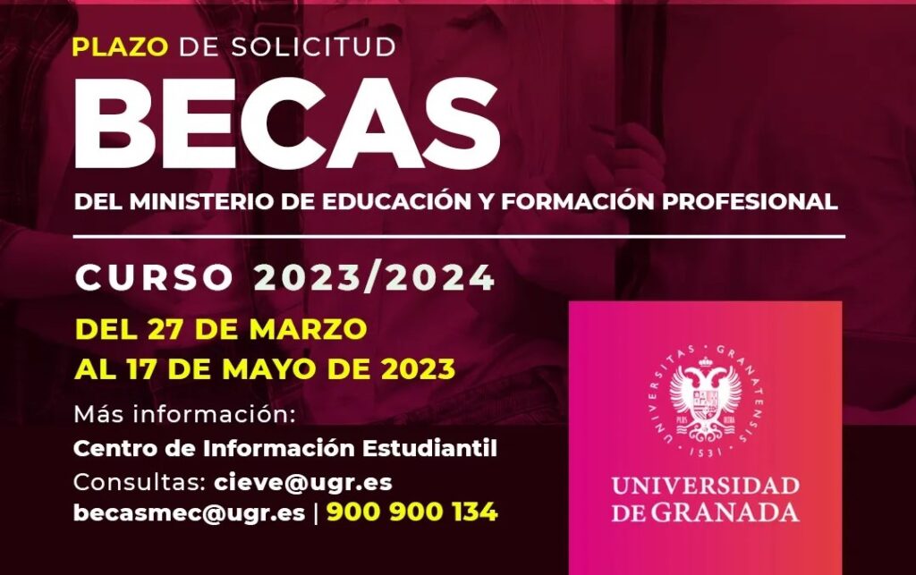 cartel-UGR-becas-Ministerio-educacion-curso-2023-24