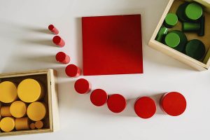 Geometry and mathematics materials in a Montessori classroom